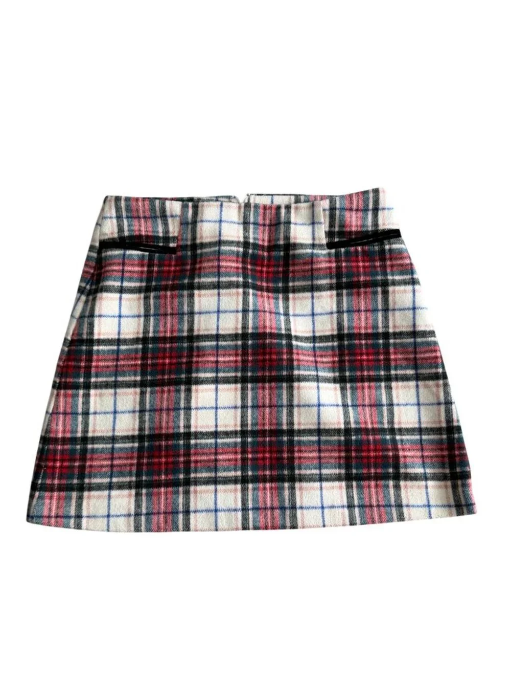 COPPER KEY Holiday Plaid Mini Skirt Size Small
